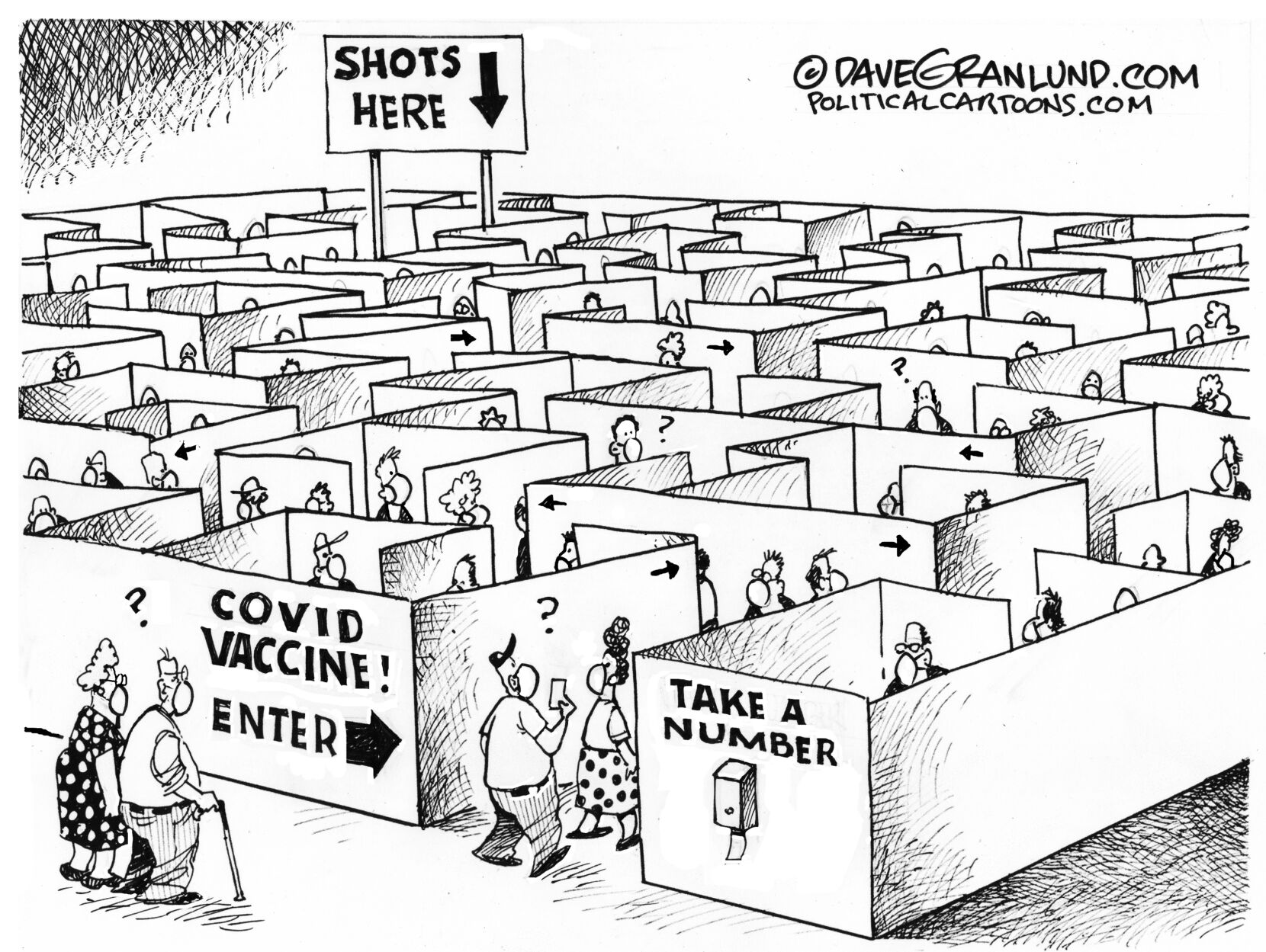 COVID vaccine lines
